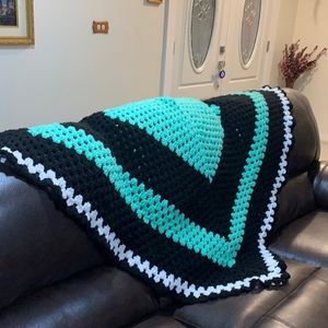 Hand crochet quilt/throw